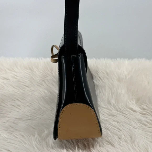 Ruby London Black Shoulder‎ Bag Lace Up 90's Y2K Style Purse Trendy - Picture 3 of 9